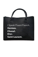 Load image into Gallery viewer, The I Speak French Tote