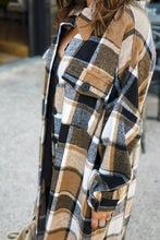 Load image into Gallery viewer, Plaid Flannel Shacket Jacket
