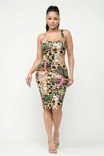 Load image into Gallery viewer, Chain Print Bodycon Tank Dress
