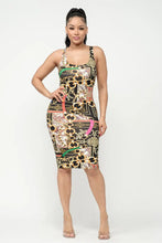 Load image into Gallery viewer, Chain Print Bodycon Tank Dress
