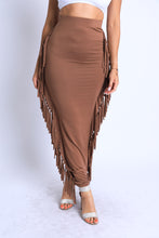 Load image into Gallery viewer, Fringe Maxi Skirt
