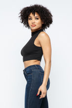 Load image into Gallery viewer, Mock Neck Sleeveless Crop Top
