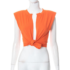Padded Shoulder Top