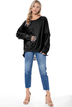 Load image into Gallery viewer, Ripped Back Sweatshirt
