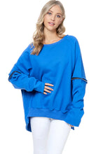 Load image into Gallery viewer, Ripped Back Sweatshirt
