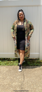 "The Sistah" Camo Long Jacket