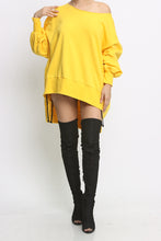 Load image into Gallery viewer, Yellow Tiger Oversized Sweatshirt
