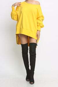 Yellow Tiger Oversized Sweatshirt