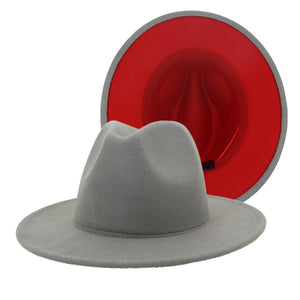 Women Double-Sided Fedora Hat