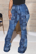 Load image into Gallery viewer, Denim Look Patch Pant
