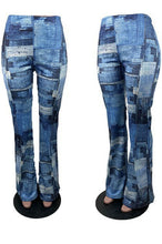 Load image into Gallery viewer, Denim Look Patch Pant
